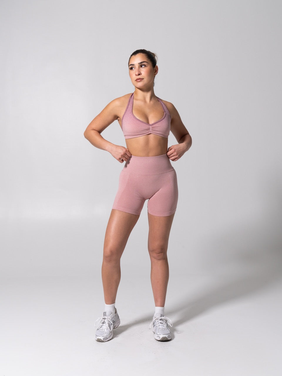 Miracle Seamless Short 4.5" - Heather Rose Water