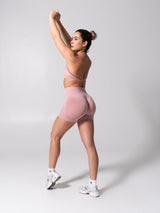 Thumbnail 8 of Miracle Seamless Short 4.5" - Heather Rose Water, 8 of 11