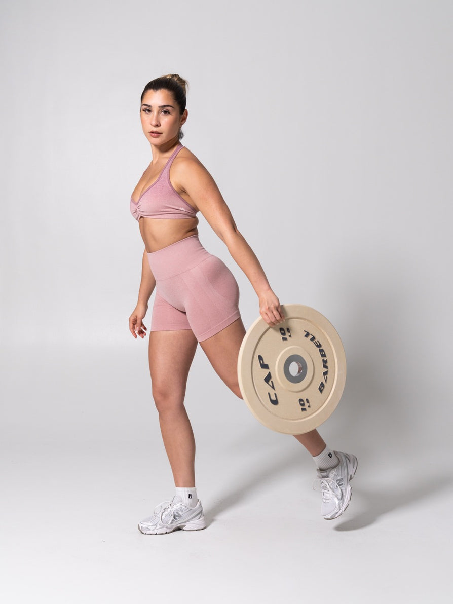 Miracle Seamless Short 4.5" - Heather Rose Water