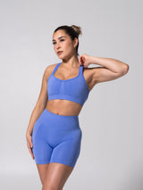 Thumbnail 9 of Vida Seamless Sports Bra - Heather Azul, 9 of 9