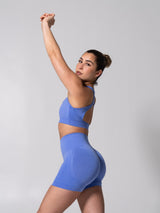 Thumbnail 8 of Vida Seamless Sports Bra - Heather Azul, 8 of 9
