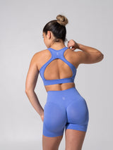 Thumbnail 6 of Vida Seamless Sports Bra - Heather Azul, 6 of 9