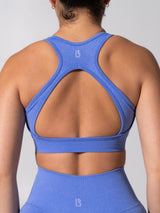 Thumbnail 5 of Vida Seamless Sports Bra - Heather Azul, 5 of 9