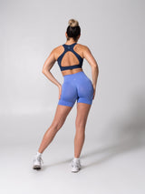 Thumbnail 8 of Vida Seamless Sports Bra - Heather Baked Blue, 8 of 10