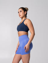 Thumbnail 6 of Vida Seamless Sports Bra - Heather Baked Blue, 6 of 10