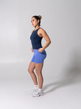 Thumbnail 7 of Shape Seamless Hip Tank - Heather Baked Blue, 7 of 9