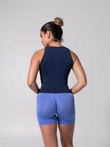 Thumbnail 9 of Shape Seamless Hip Tank - Heather Baked Blue, 9 of 9