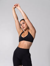 Thumbnail 12 of Micro Seamless Sports Bra - Heather Charcoal, 12 of 12