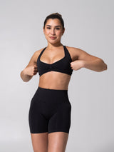 Thumbnail 3 of Micro Seamless Sports Bra - Heather Charcoal, 3 of 12