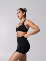 Thumbnail 6 of Micro Seamless Sports Bra - Heather Charcoal, 6 of 12