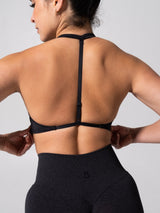 Thumbnail 4 of Micro Seamless Sports Bra - Heather Charcoal, 4 of 12