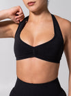 Micro Seamless Sports Bra - Heather Charcoal