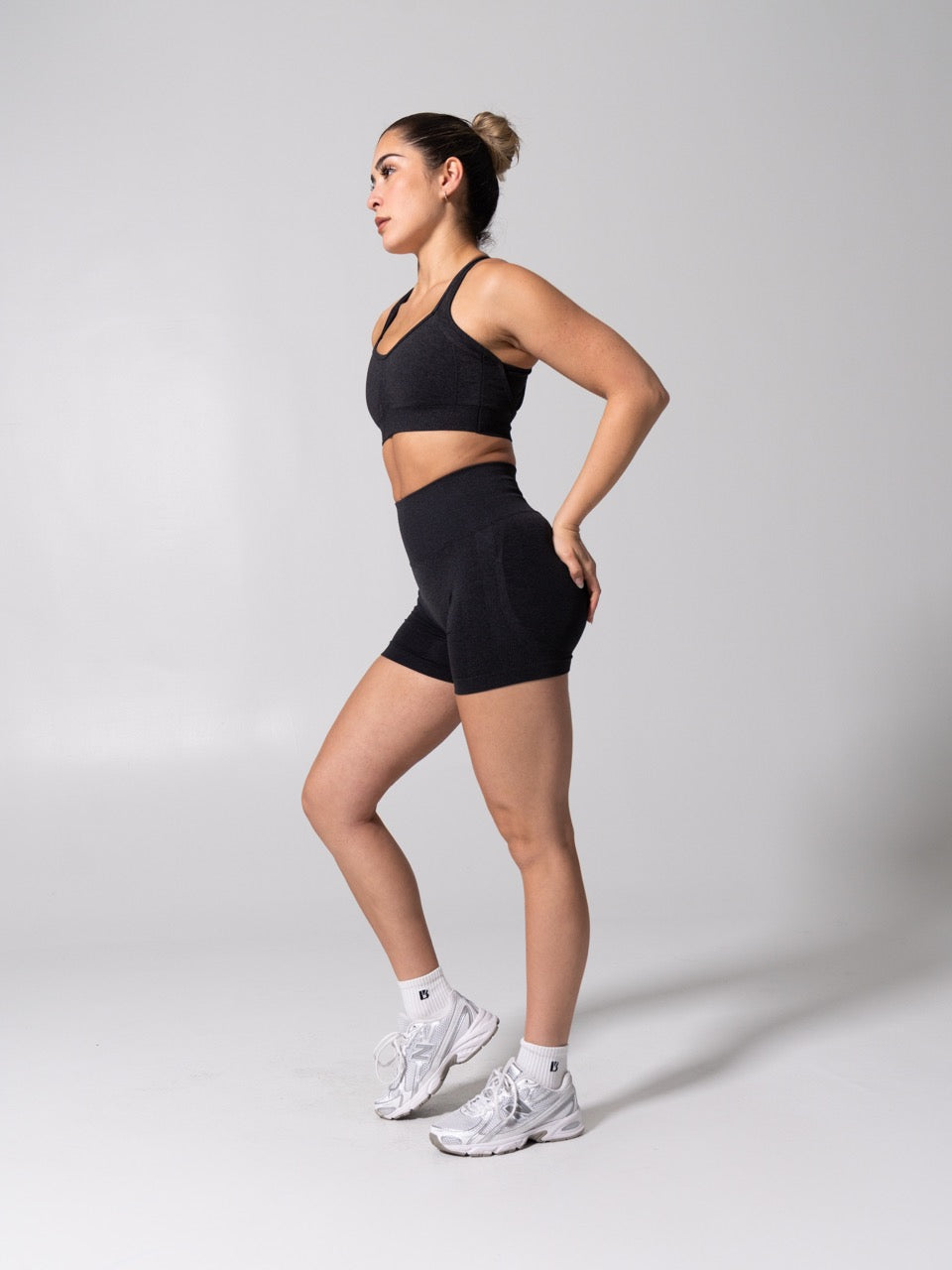 Vida Seamless Sports Bra - Heather Charcoal