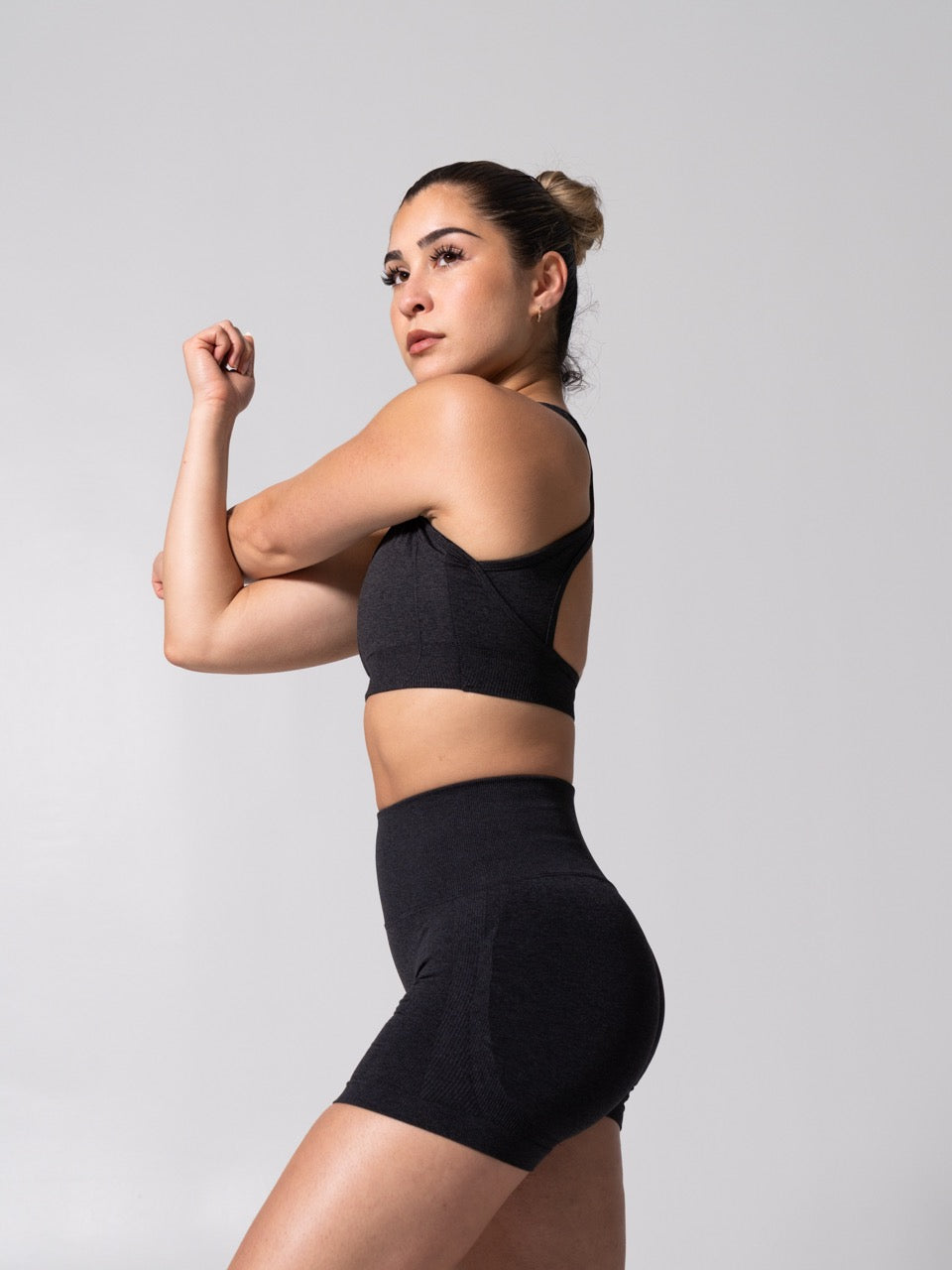 Vida Seamless Sports Bra - Heather Charcoal