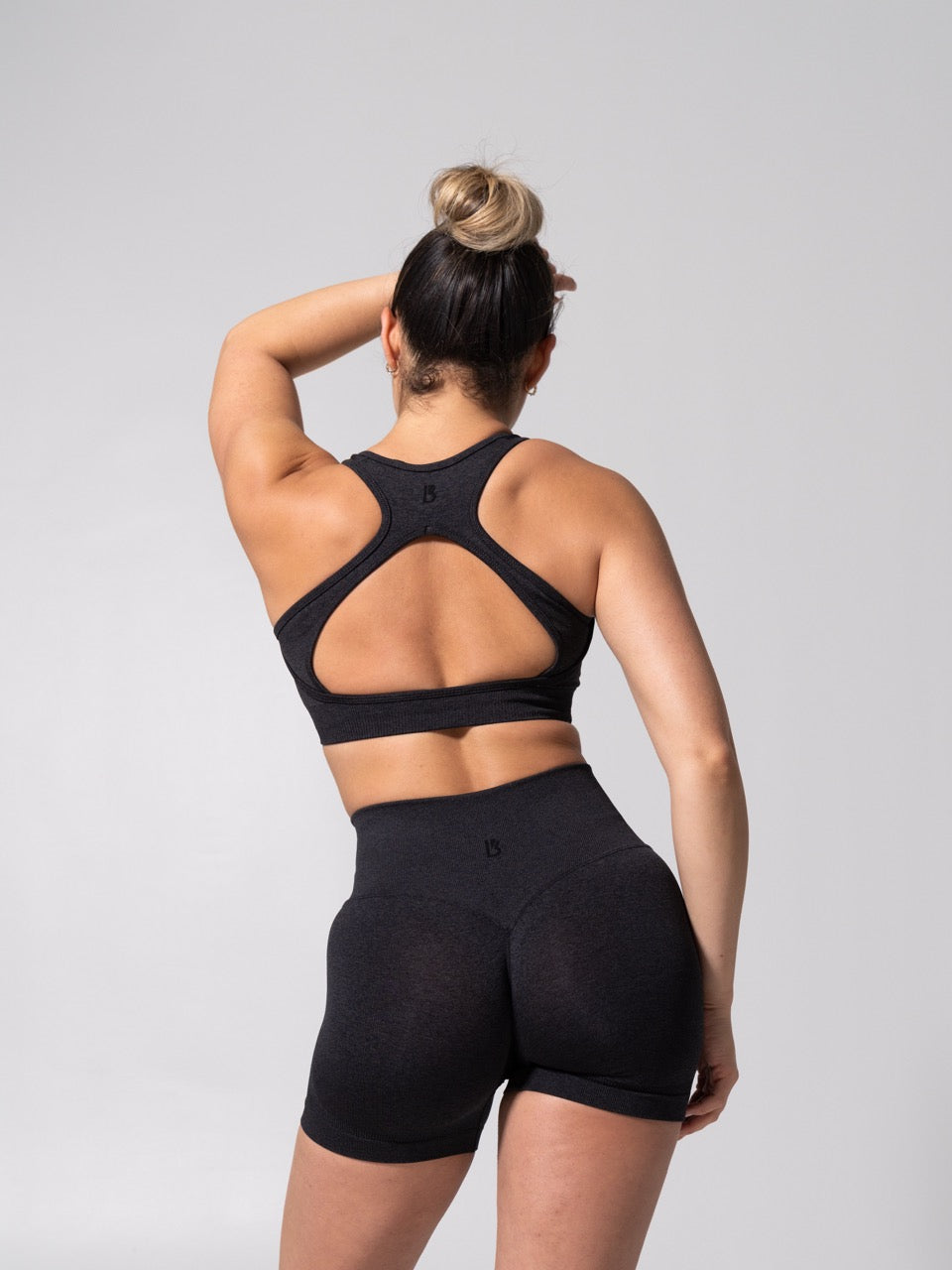 Vida Seamless Sports Bra - Heather Charcoal
