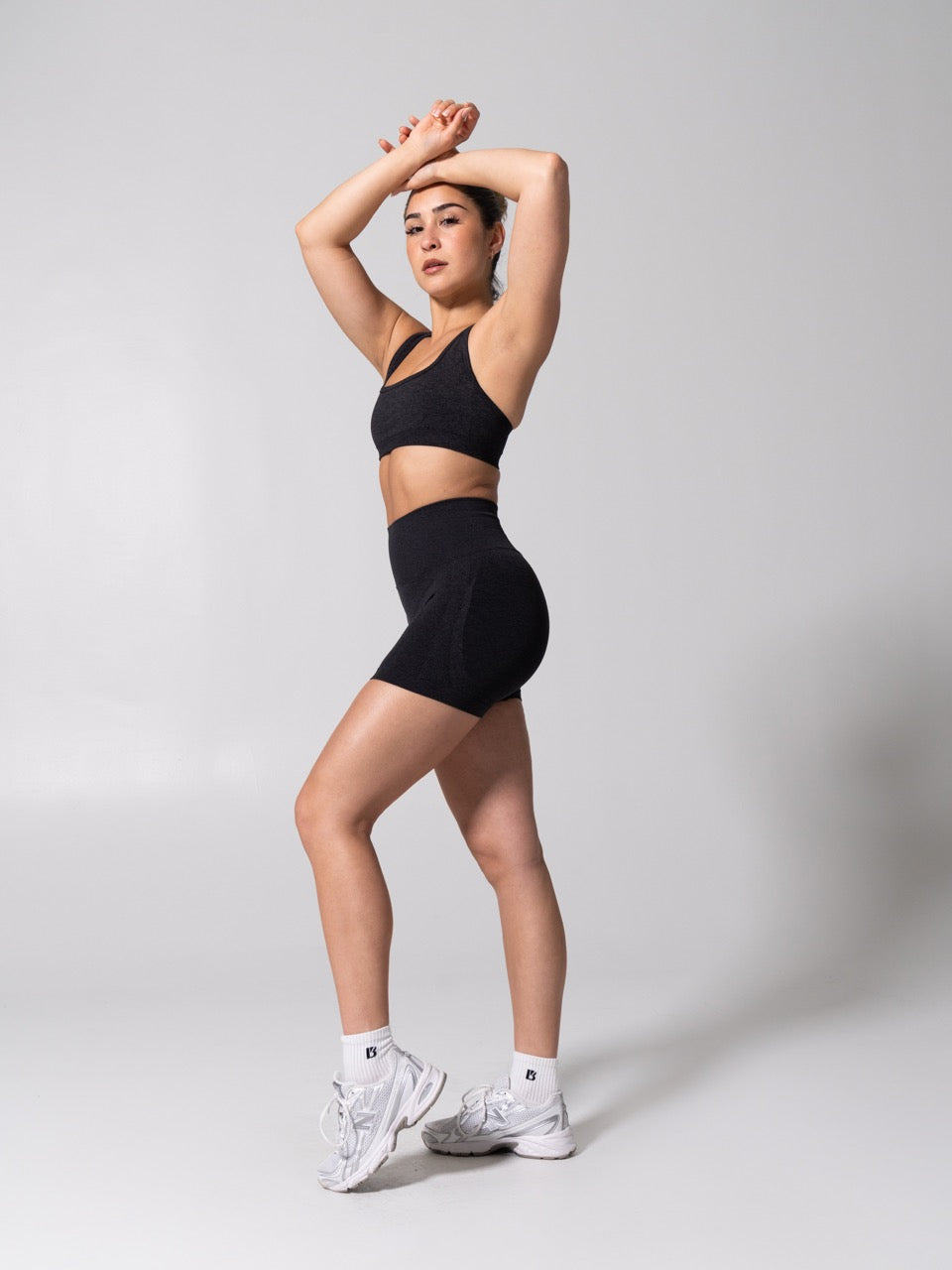 Power Seamless Sports Bra - Heather Charcoal