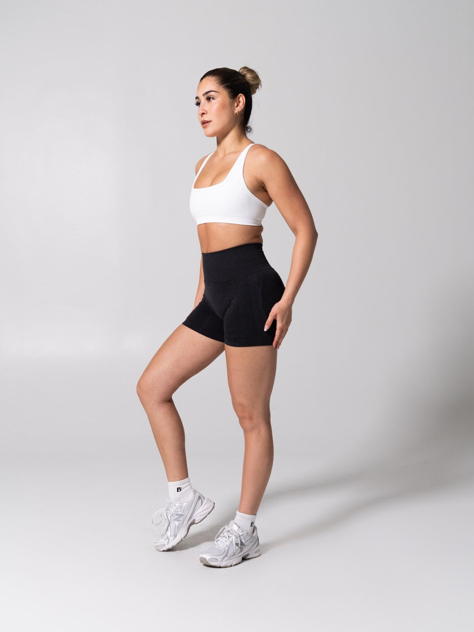 Power Seamless Sports Bra - White