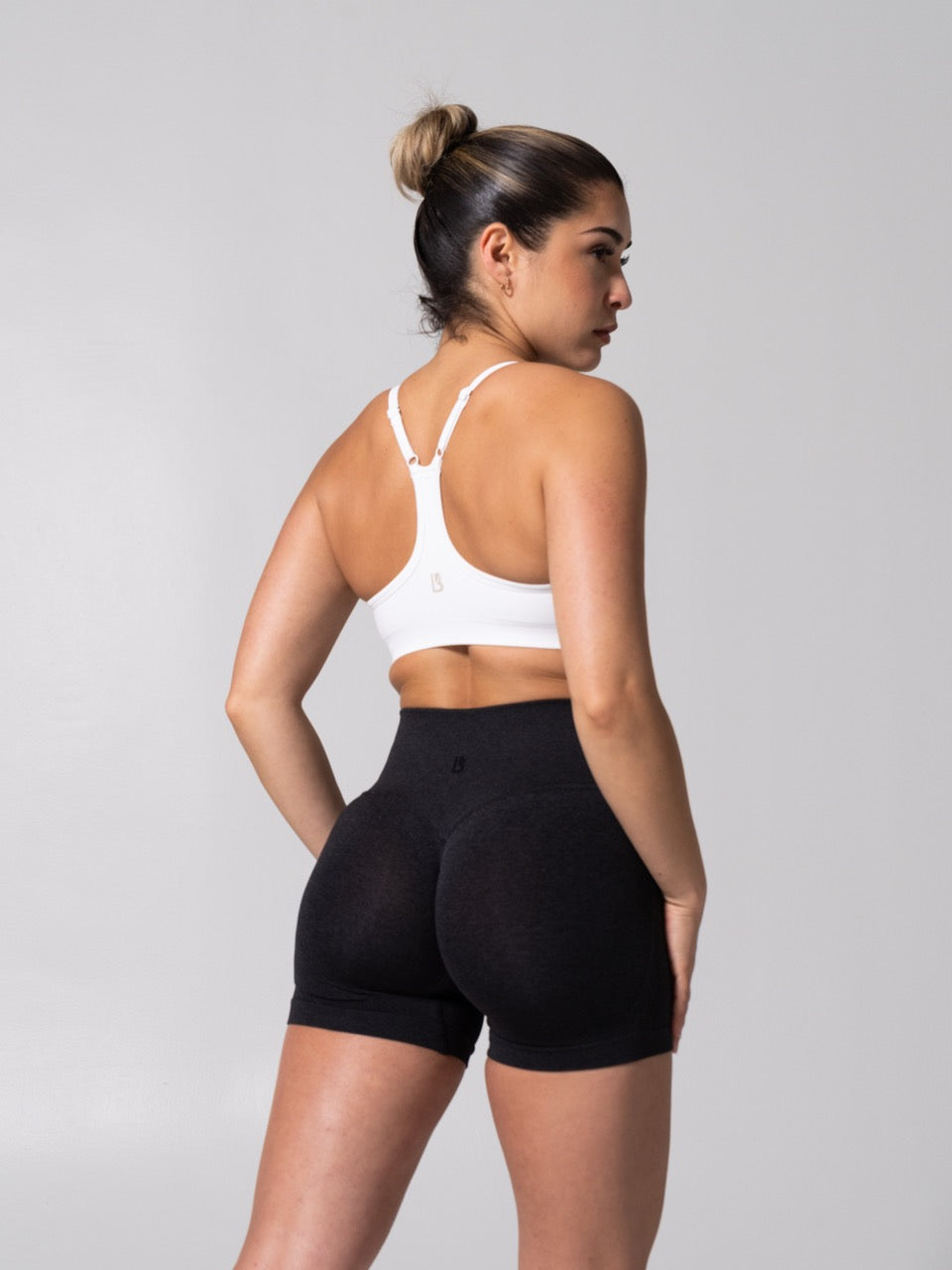 Power Seamless Sports Bra - White