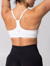 Thumbnail 6 of Power Seamless Sports Bra - White, 6 of 10