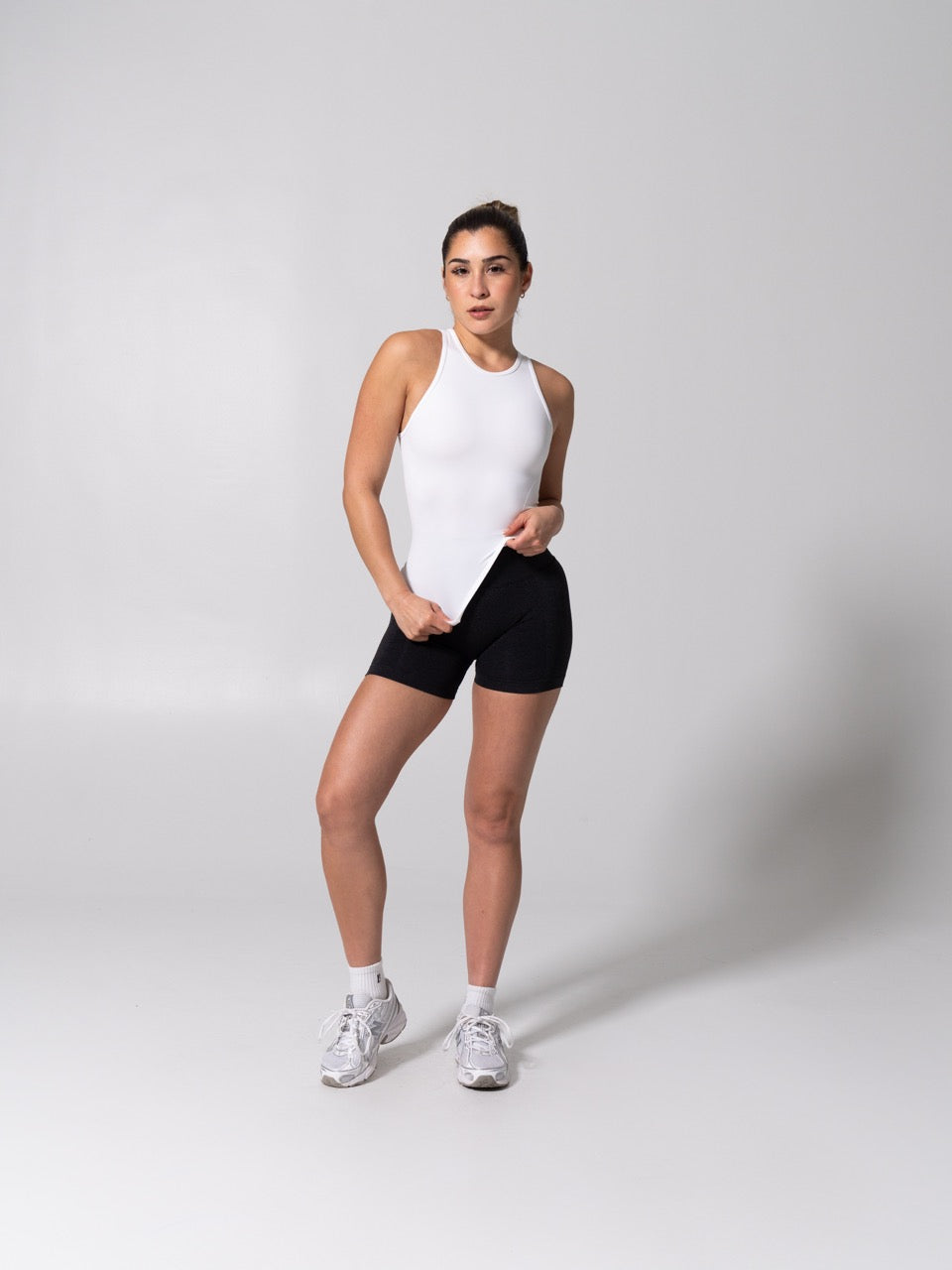 Shape Seamless Hip Tank - White