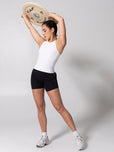 Shape Seamless Hip Tank - White