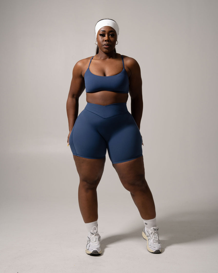 Siren Scrunch Short 7" - Baked Blue