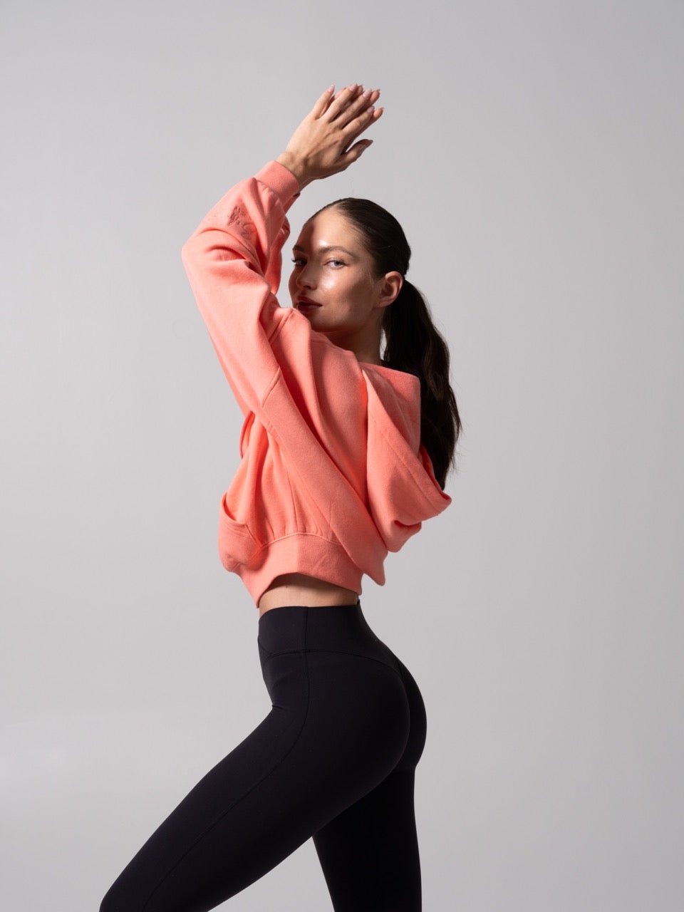 Threads Waist Zip Hoodie - Sorbet