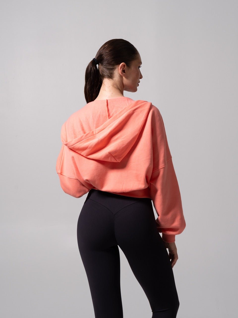 Threads Waist Zip Hoodie - Sorbet