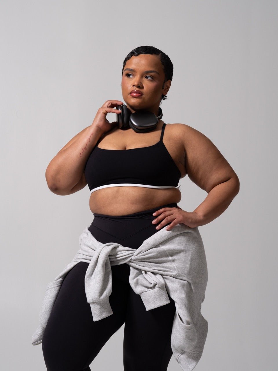 Threads Waist Zip Hoodie - Heather Grey