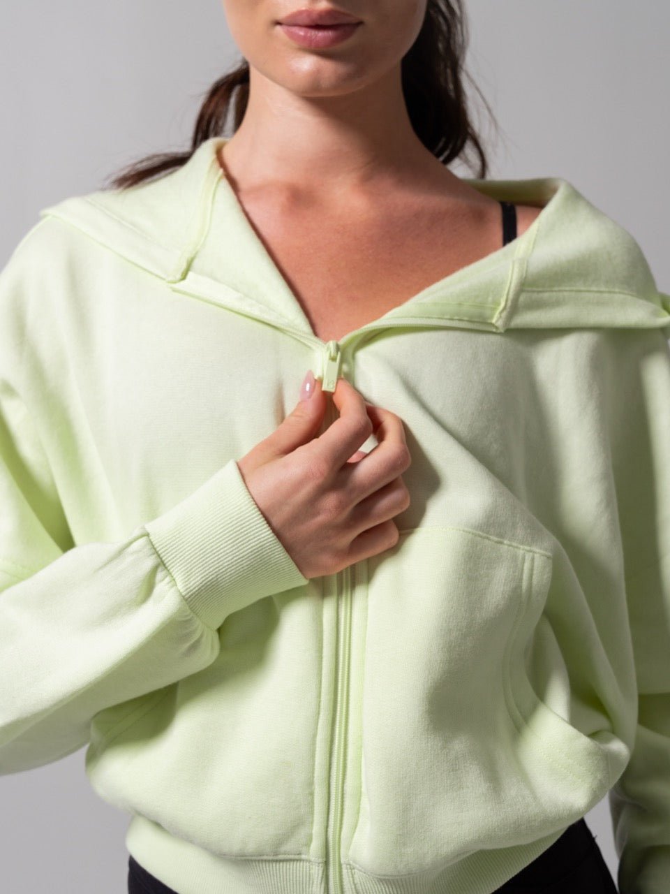 Threads Waist Zip Hoodie - Light Margarita