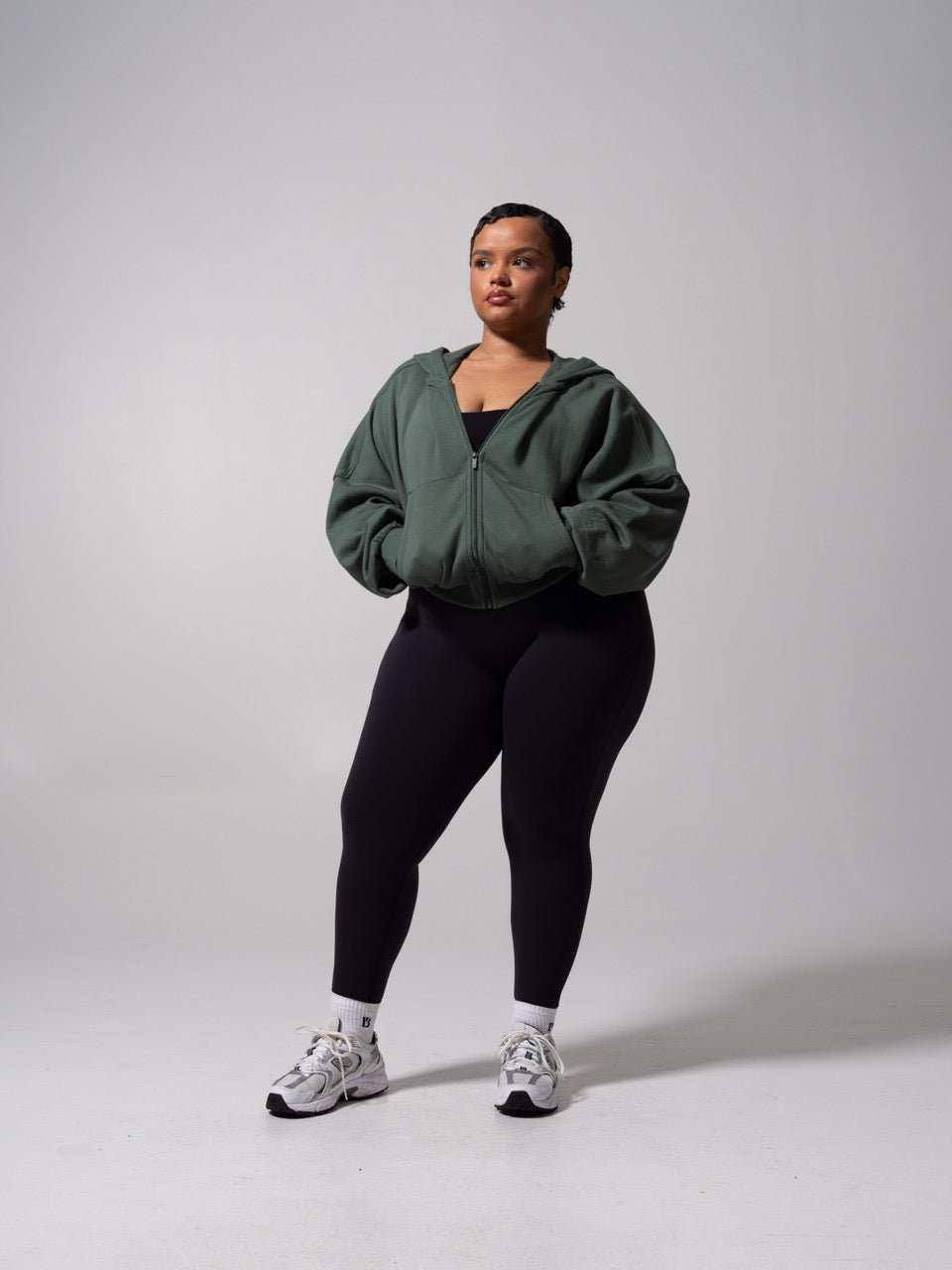 Threads Waist Zip Hoodie - Limon Pepino