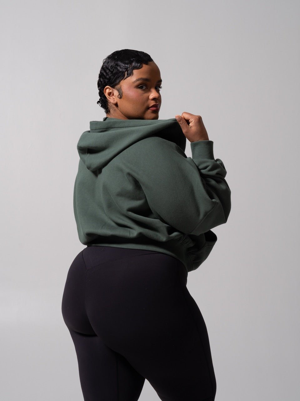 Threads Waist Zip Hoodie - Limon Pepino