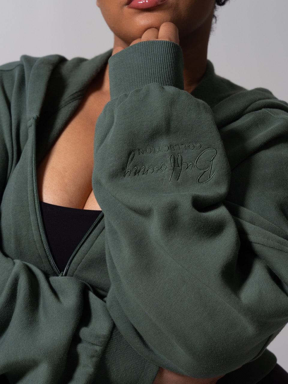 Threads Waist Zip Hoodie - Limon Pepino