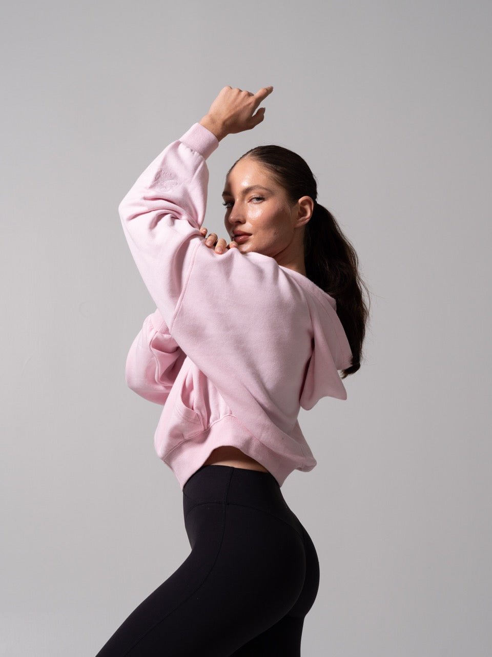 Threads Waist Zip Hoodie - Light Hot Mess