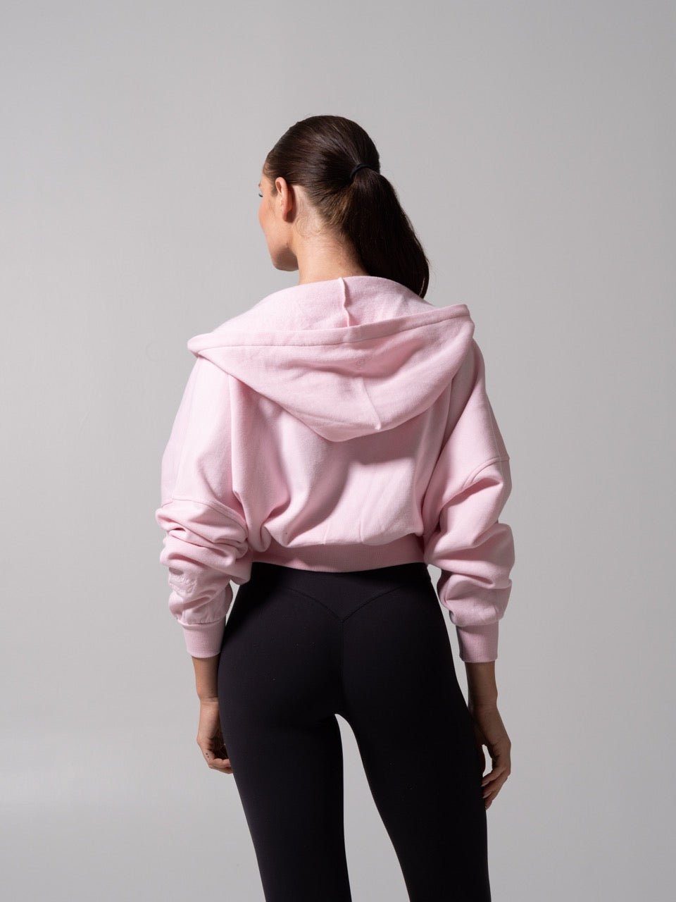 Threads Waist Zip Hoodie - Light Hot Mess