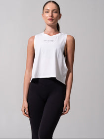 Essential Waist Tank - White
