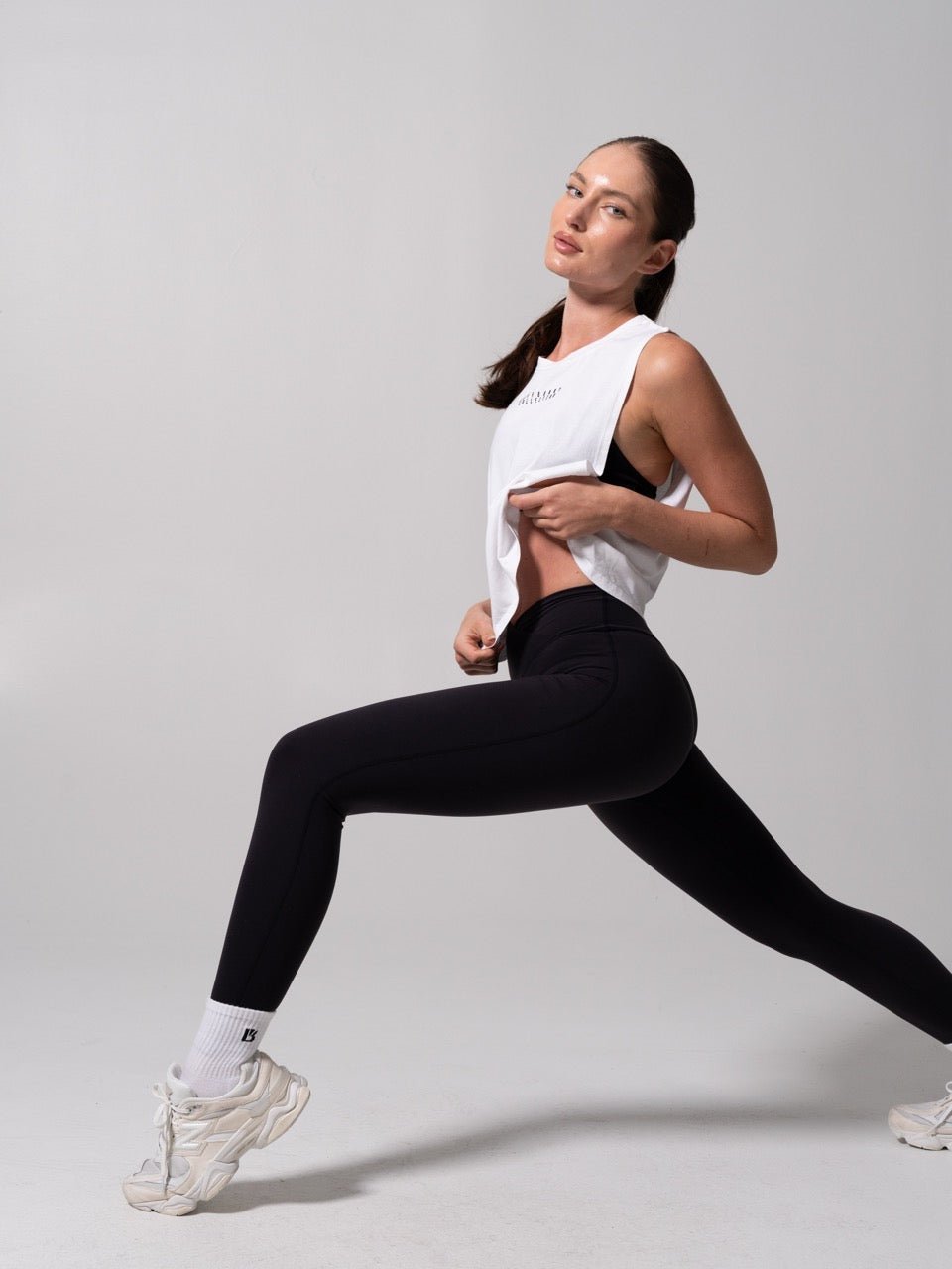 Essential Waist Tank - White