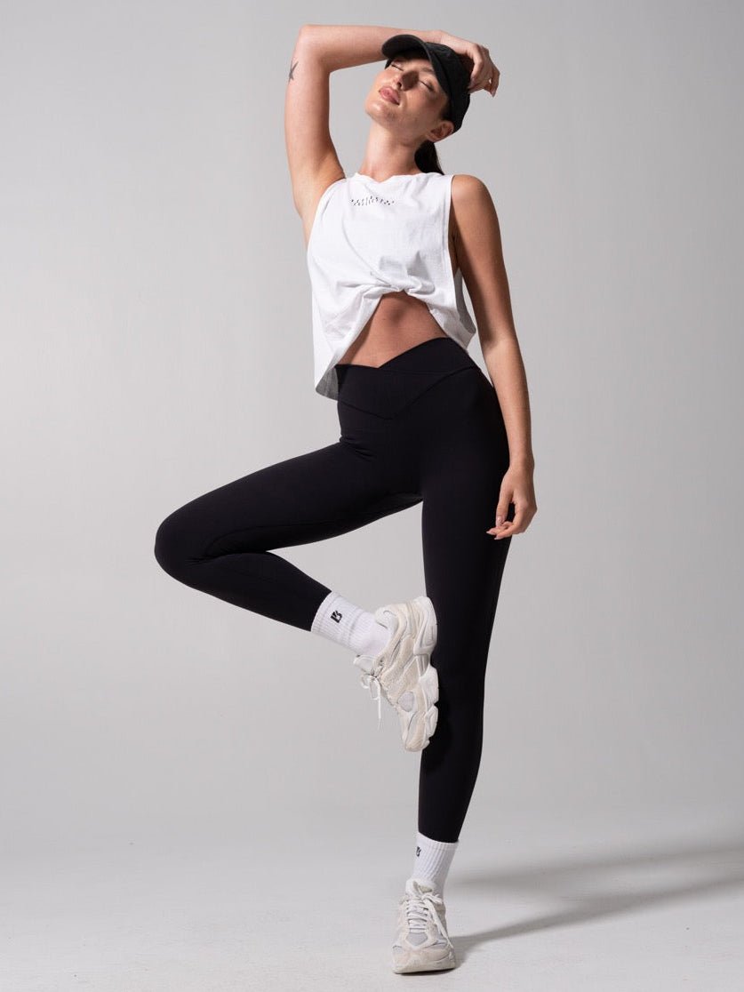 Essential Waist Tank - White