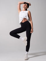 Thumbnail 2 of Essential Waist Tank - White, 2 of 6