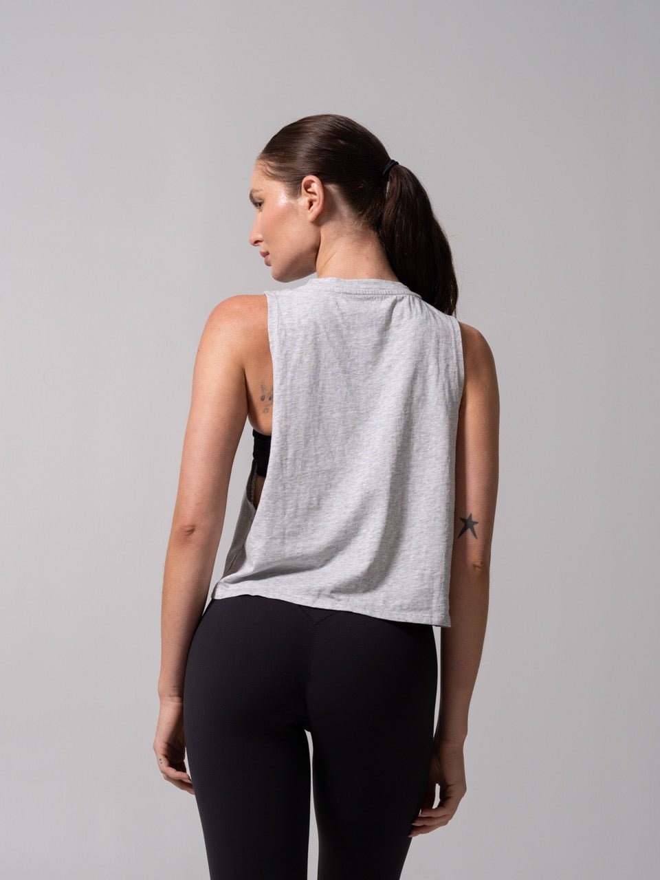 Essential Waist Tank - Heather Grey