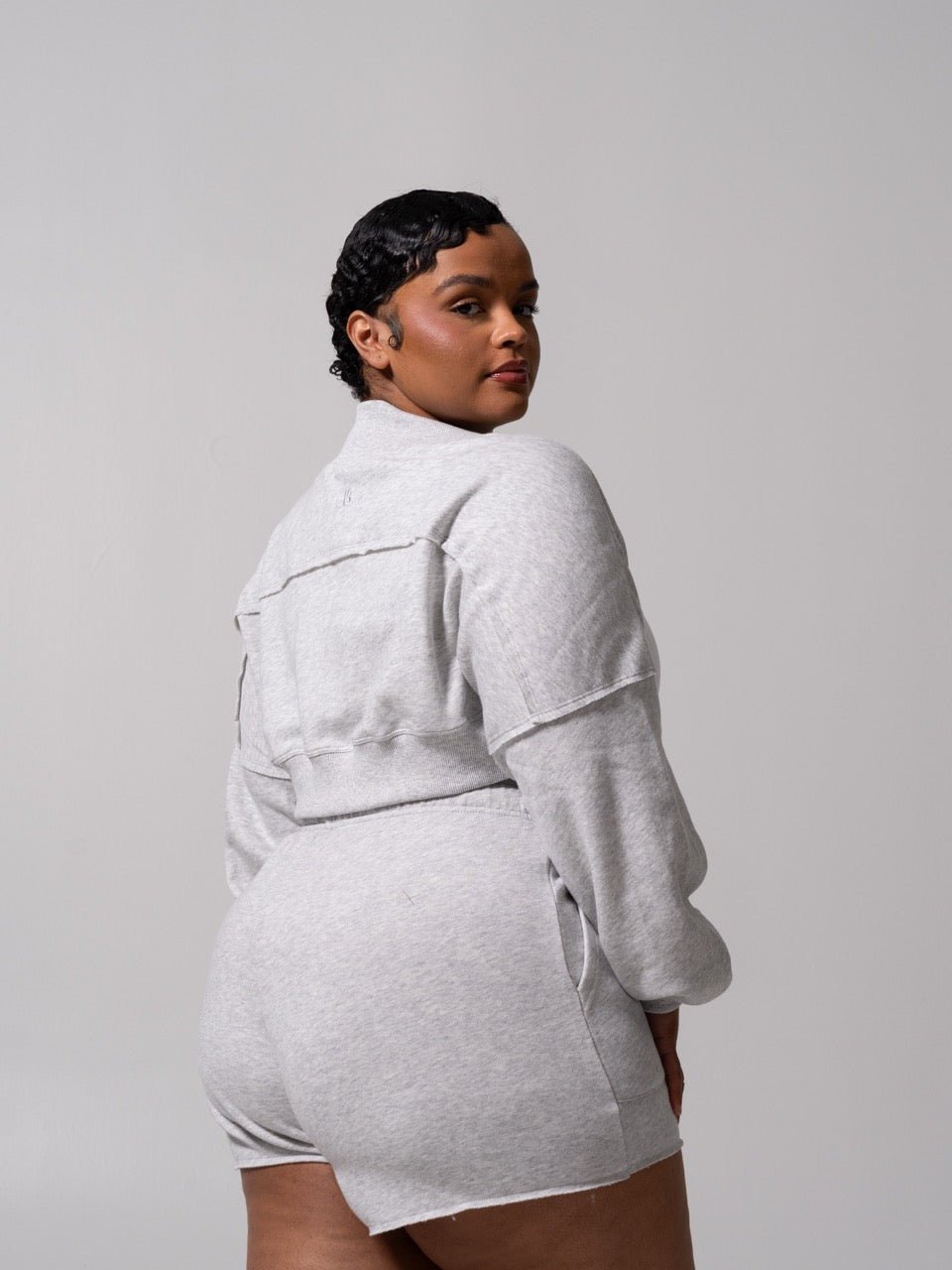 Threads Bolero - Heather Grey