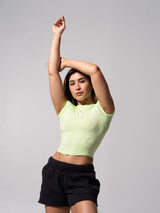 Thumbnail 3 of Halo Baby Tee - Limearita, 3 of 6