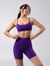 Thumbnail 6 of Reversible Sports Bra - Grape Jelly and Lava Print, 6 of 14