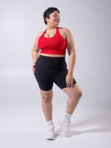 Thumbnail 2 of Rosa Sports Bra - Lipstick Red, 2 of 5