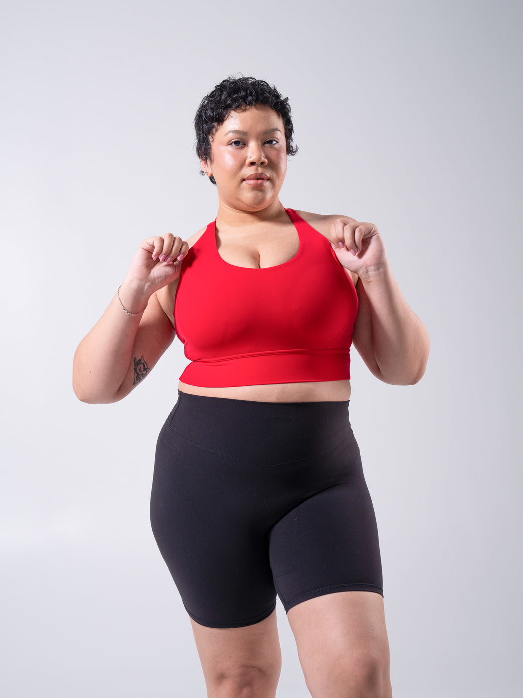 Rosa Sports Bra - Lipstick Red