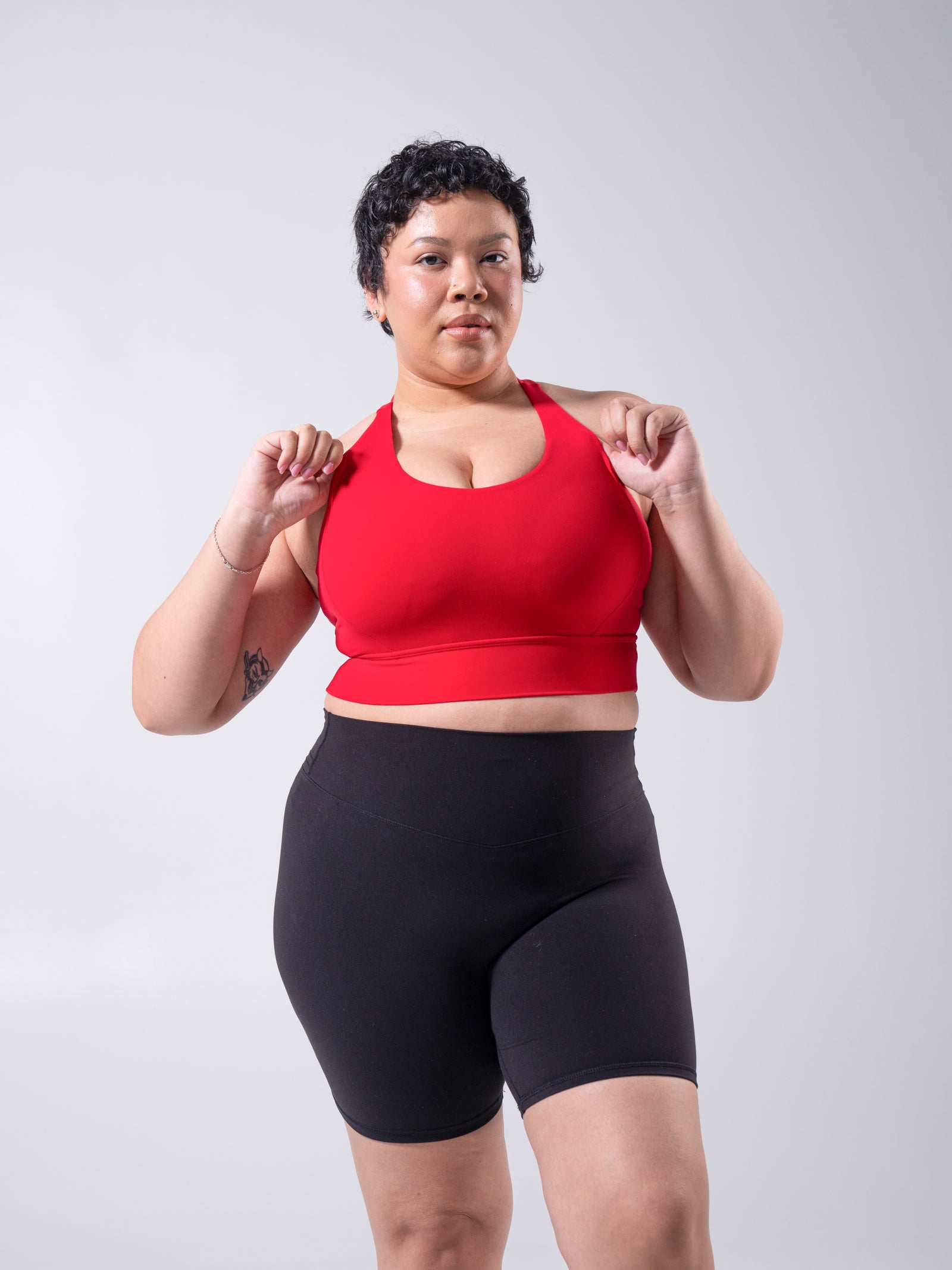 Rosa Sports Bra - Lipstick Red