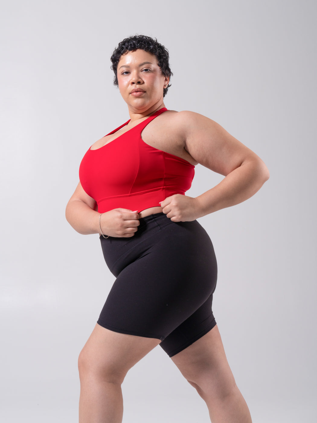 Rosa Sports Bra - Lipstick Red