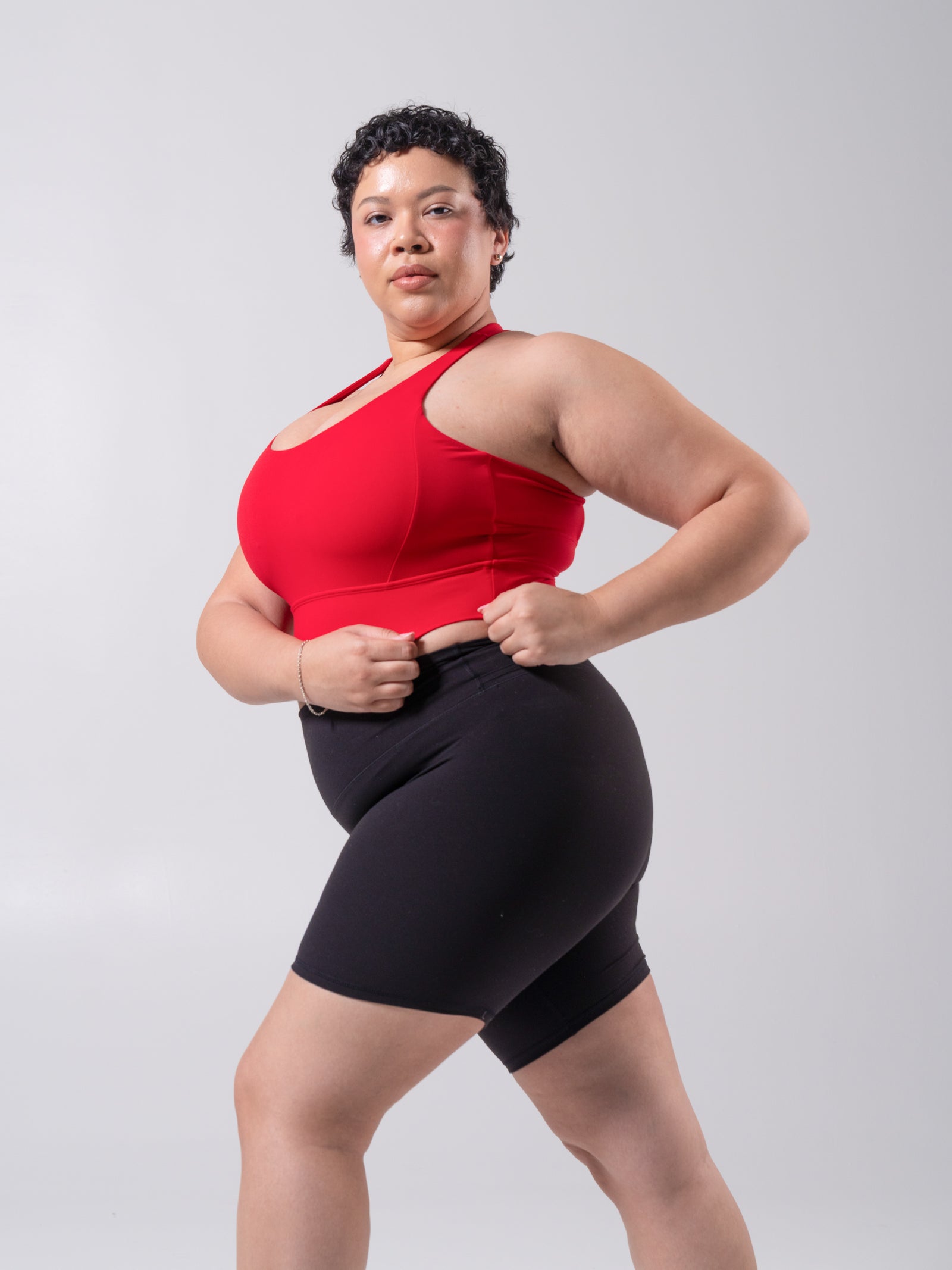 Rosa Sports Bra - Lipstick Red