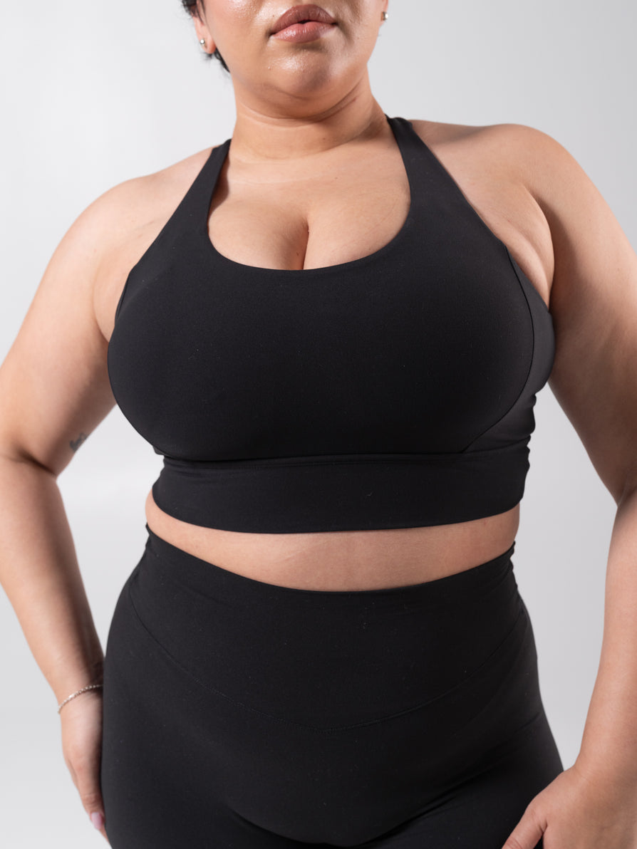 Rosa Sports Bra - Onyx Black