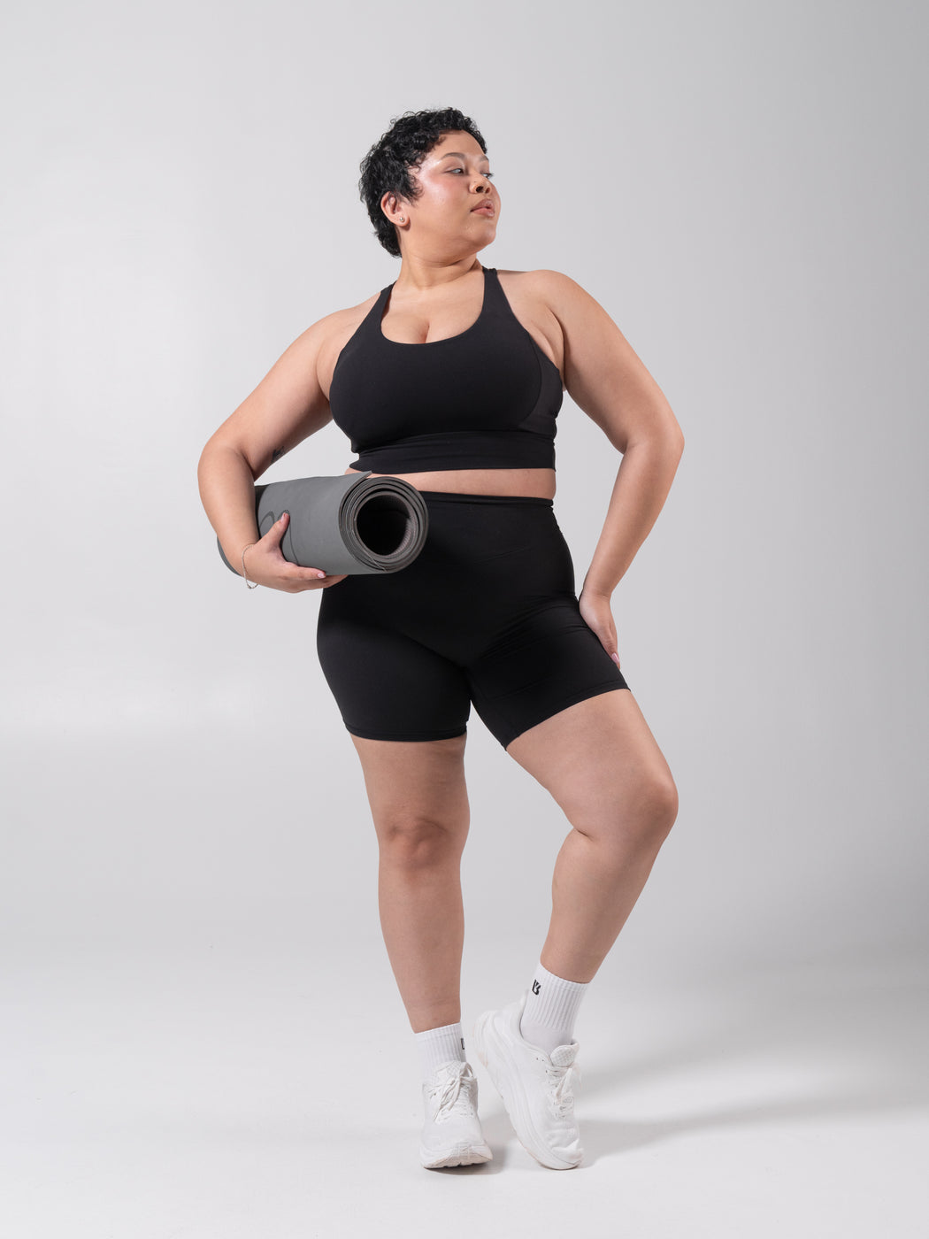 Rosa Sports Bra - Onyx Black
